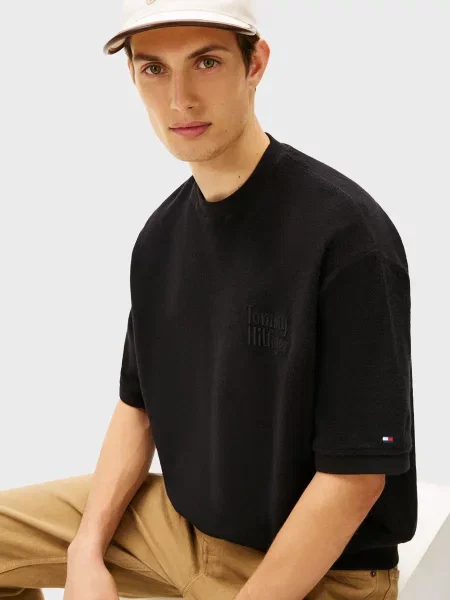 Махрова футболка Tommy Hilfiger чорна