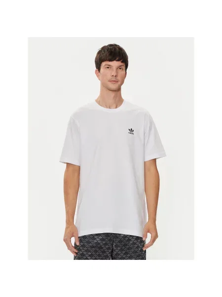 Adidas T-Shirt Trefoil Essentials Regular Fit λευκό