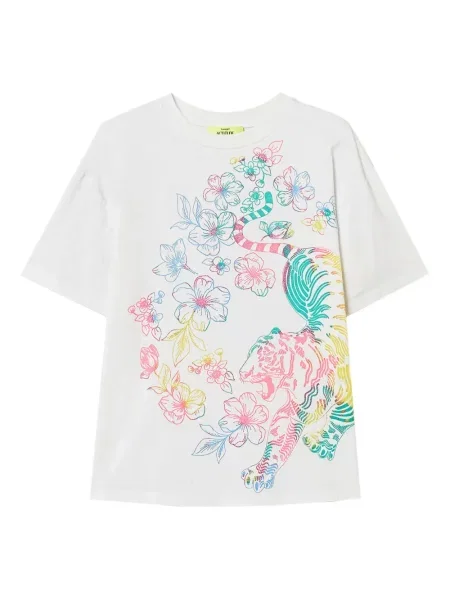 Tricou Twinset cu imagine alb