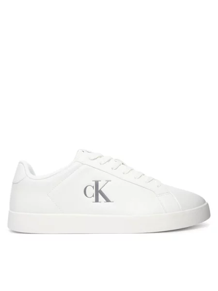 Calvin Klein Sneakersy 3 Cupsole Derby Pu Tmb biały