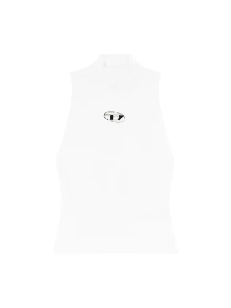 Top Diesel żakardowy biały