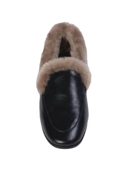 Pantofi loafer Black Suede Studio din piele de căprioară negru