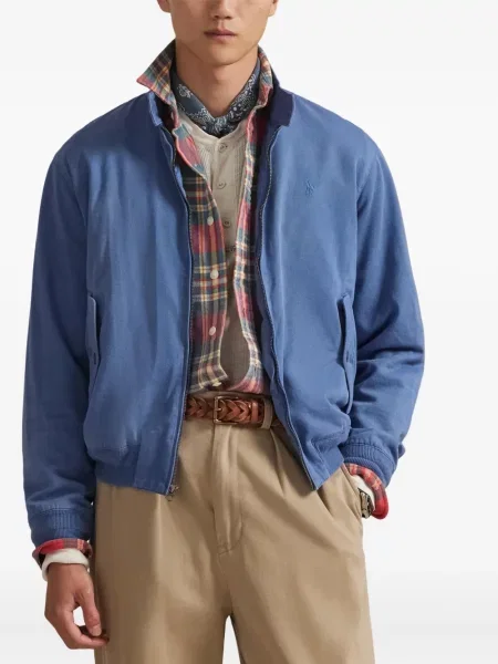 Șapcă Polo Ralph Lauren cu broderie din țesătură twill în carouri albastru