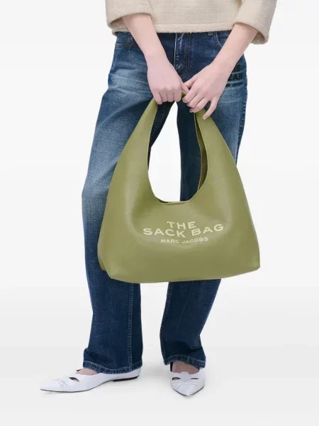 Geanta de piele Marc Jacobs din piele verde