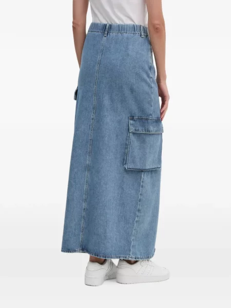 Fusta maxi Sisley albastru