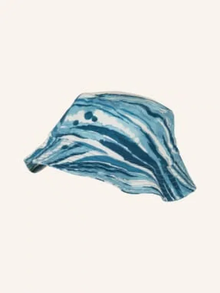 Vilebrequin Klobouk Bucket Hat Boheme Ze Lnu modrá tmavě modrá bílá