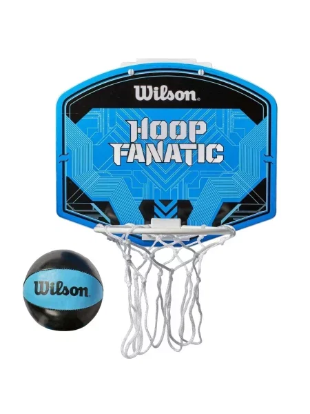 Zestaw do koszykówki dla dzieci Wilson Hoop Fanatic Mini Basket niebieski