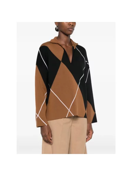 Sweter Max Mara brązowy