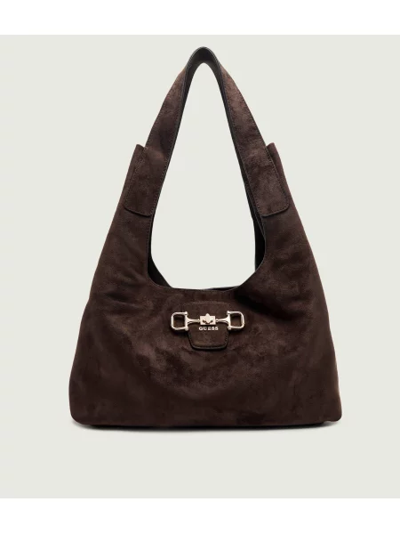 Guess Geantă shopper Sunset maro