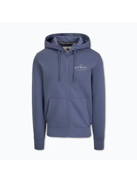 Bluza Pitbull Sampson Hooded Zip Sweatshirt navy jeans granatowe