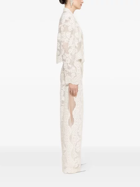 Marynarka Nissa koronkowa biała