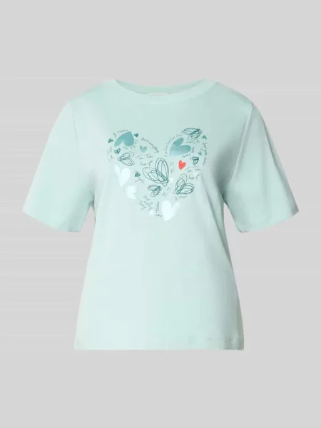 T-shirt o kroju relaxed fit z czystej bawełny Tom Tailor