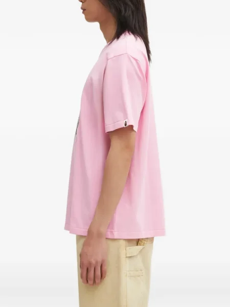 Tricou A Bathing Ape® cu imagine roz