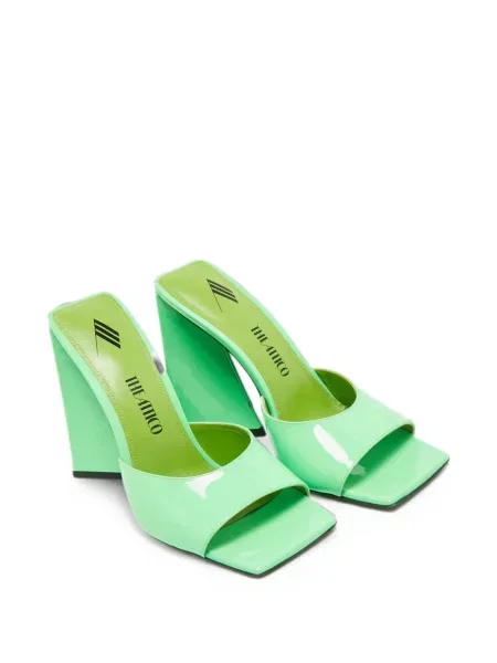 Sandale The Attico din piele verde