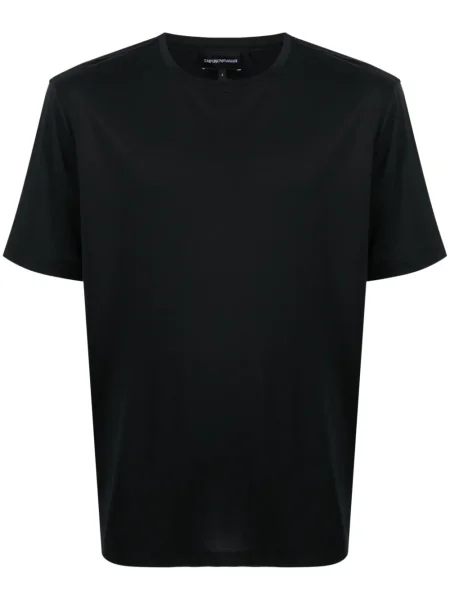 Tricou Emporio Armani cu broderie negru