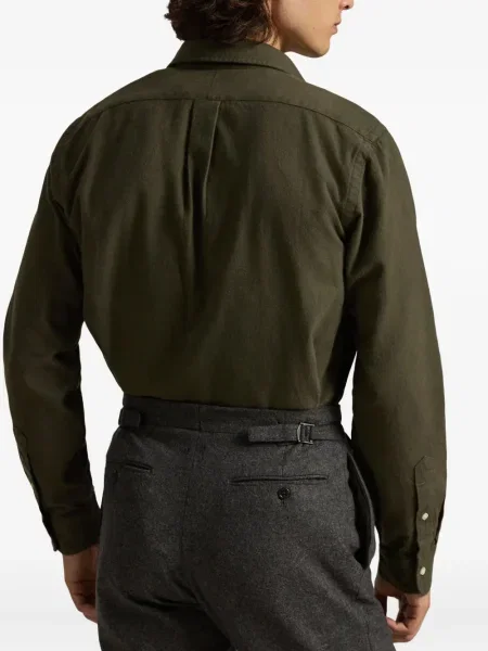 Ριγέ polo Polo Ralph Lauren με κουκούλα με αυτόγραφο λευκό