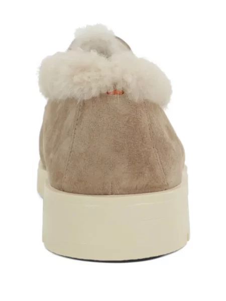 Pantofi loafer Santoni din piele de căprioară