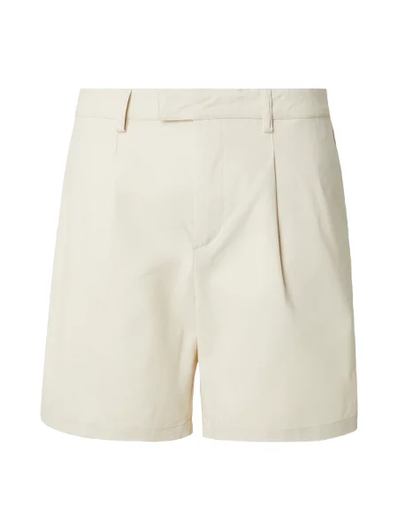 DAN FOX APPAREL Pantaloni cutați Hermann murdar alb