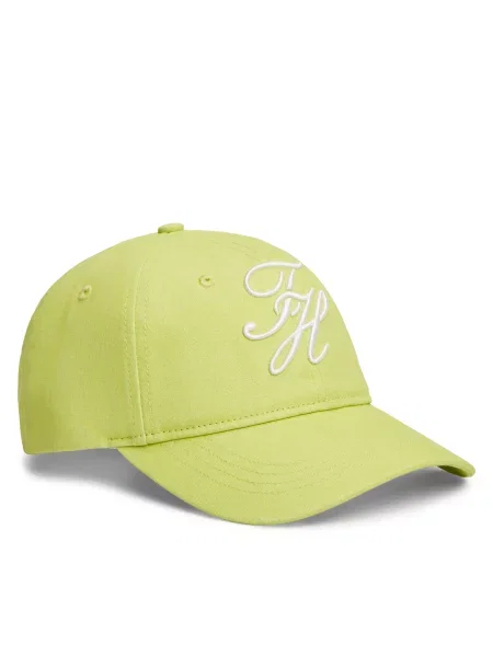 Kepurė su snapeliu Tommy Hilfiger Logo Embroidery Baseball Cap žalia