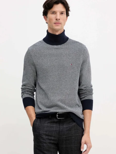 Tommy Hilfiger Pulover s primesjo volne modra