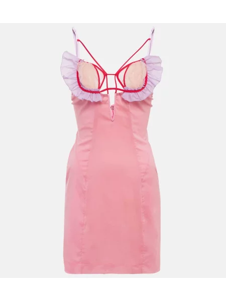 Rochie Nensi Dojaka de mătase roz