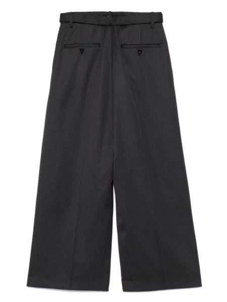 Pantaloni Sacai cu dungi gri