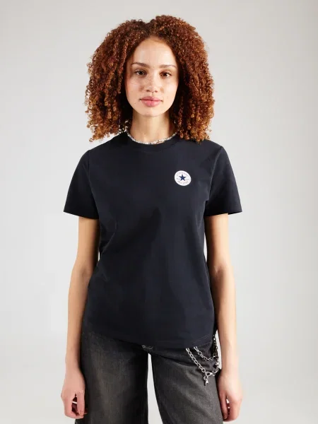 CONVERSE Tricou negru alb