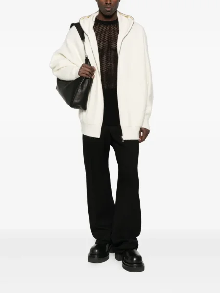 Hanorac cu glugă Rick Owens alb