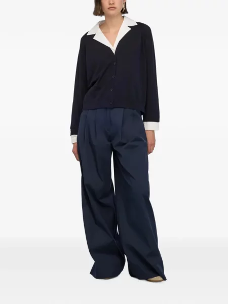 Pantaloni palazzo Semicouture albastru