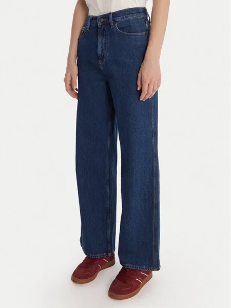 Tommy Jeans Дънки Claire Wide Leg тъмносин
