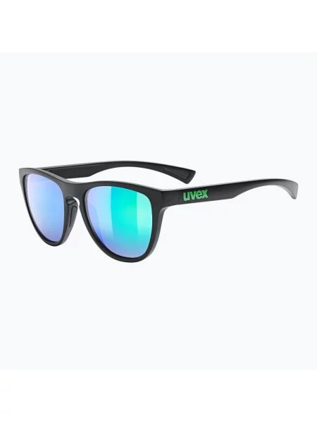 Okulary przeciwsłoneczne UVEX Esntl Spirit black matt/mirror green czarne