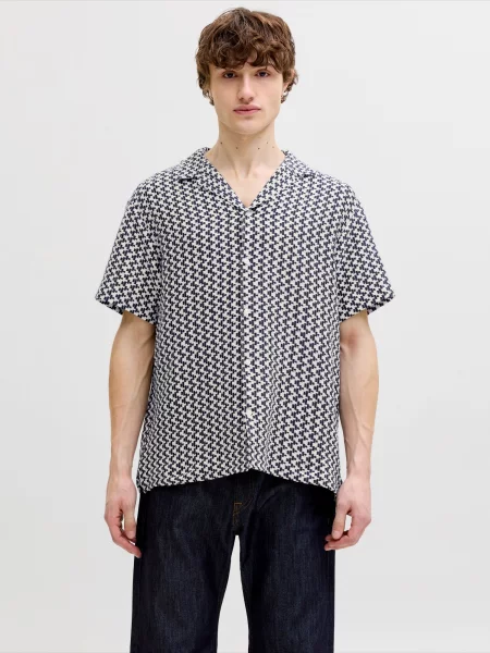 JACK & JONES Ing JORMONTAUK éjkék fehér