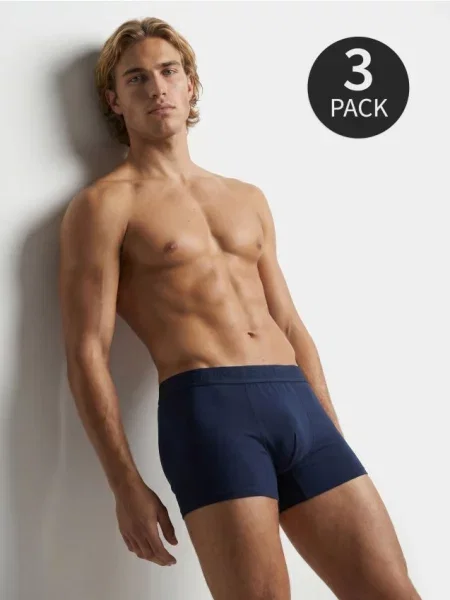 Sinsay boxerky 3 pack námořnická modrá