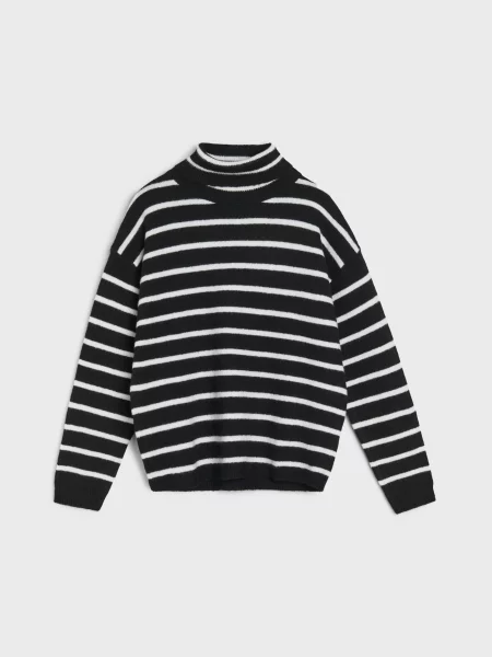 Смугастий гольф чорний