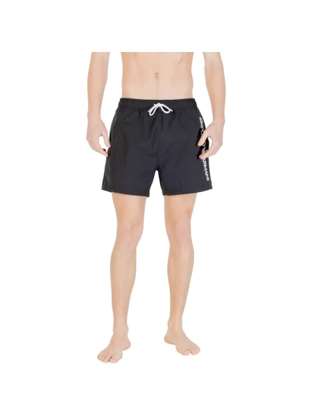Rövid fürdőruha Emporio Armani Ea7 fekete