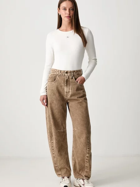 Tricou Calvin Klein Jeans bej