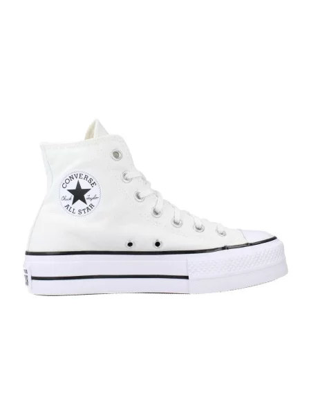 Pantofi Converse cu platformă alb