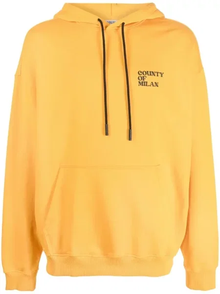 Pulover Marcelo Burlon County Of Milan cu imagine galben