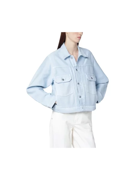 Kurtka jeansowa Victoria Beckham niebieska