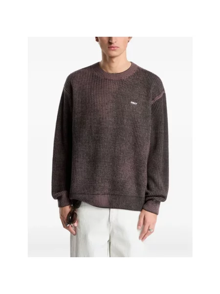 Sweter Obey brązowy