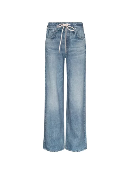 Blugi cu picior larg Rag & Bone cu cordon albastru