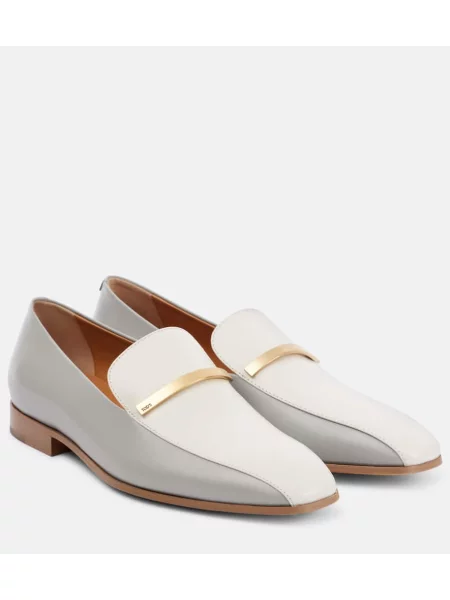 Usnjene loaferke Tod's siva
