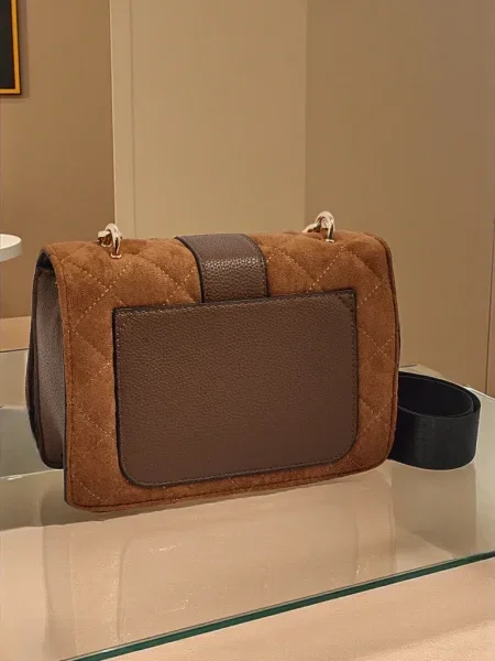 Geanta de piele Resti din piele negru