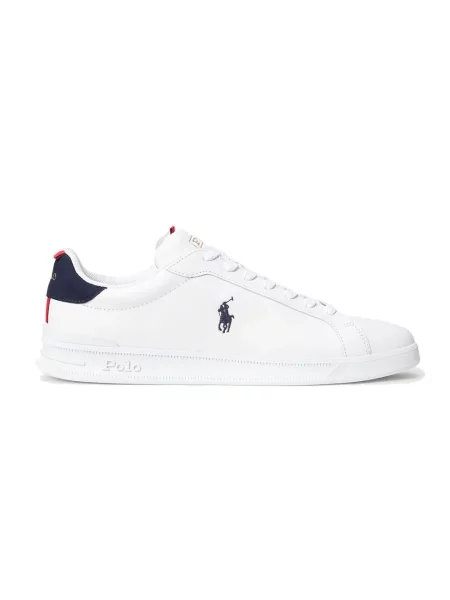 Sneakersy Ralph Lauren Court skórzane białe