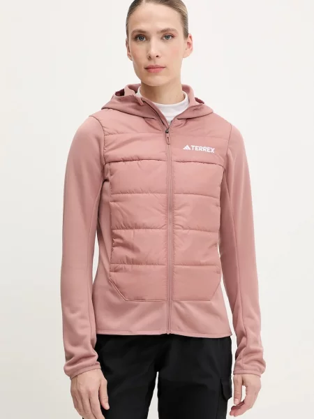 Спортно яке adidas TERREX Multi Hybrid оранжево преходен модел розово