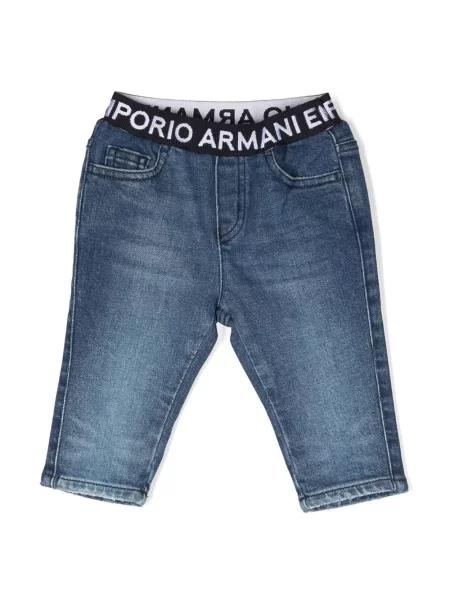 Jeansy dziecięce Emporio Armani niebieskie