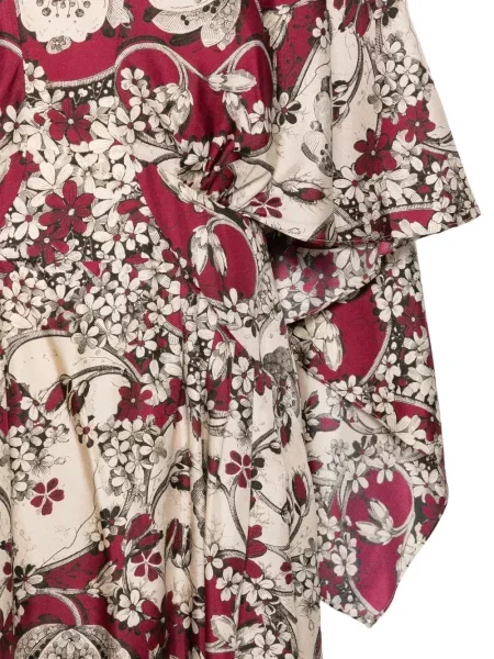 Rochie Antonio Marras cu model floral cu imagine roșu