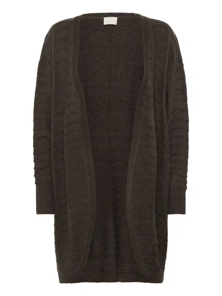 Kaffe Geacă tricotată KAEmria închis maro