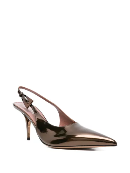 Pantofi cu toc Paris Texas slingback maro