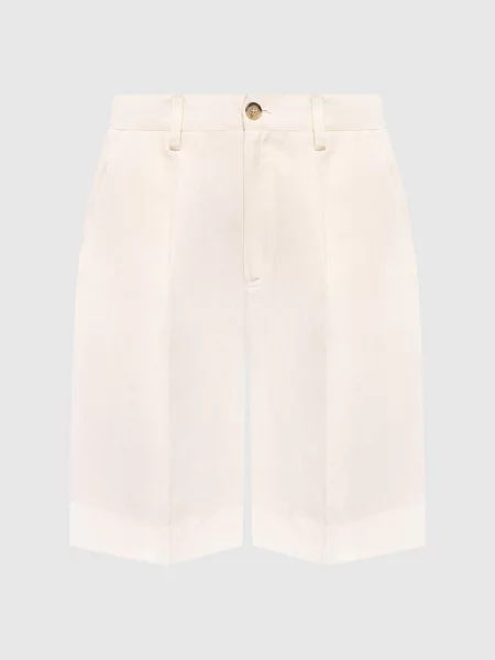 Бермуди кольору айворі з льоном Woolrich бежеві